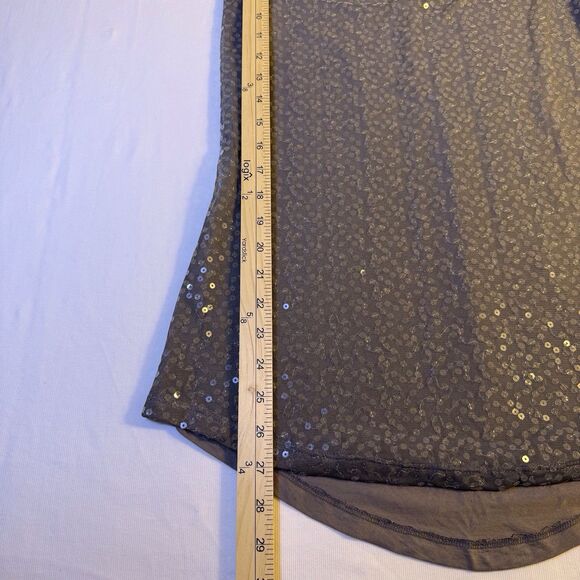 Mossimo Sequins Tank Top Size S Gray Layer Evening Going Out‎ Bling Party NWT - Picture 3 of 10